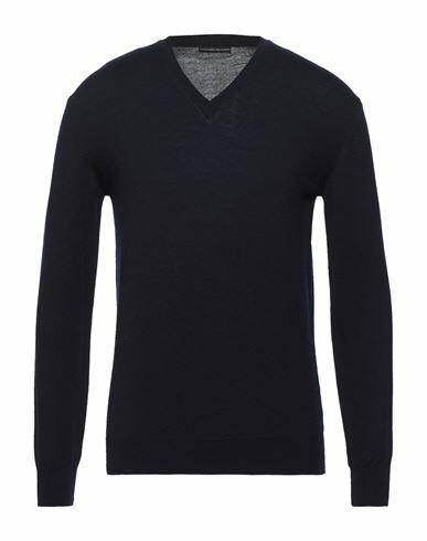 Alessandro Dell'acqua Man Sweater Blue Merino Wool Cover