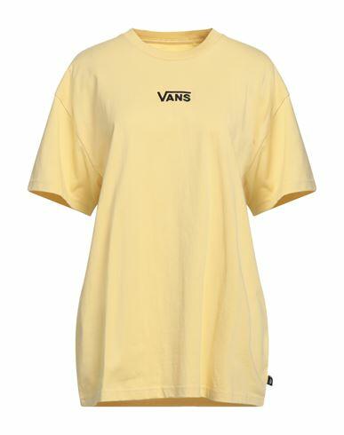 Vans Woman T-shirt Light yellow Cotton Cover