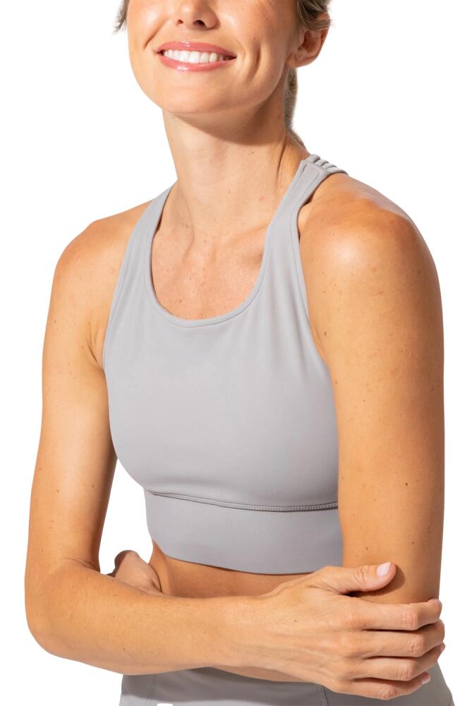 Threads 4 Thought Strappy Sports Bra in Chrome Cover