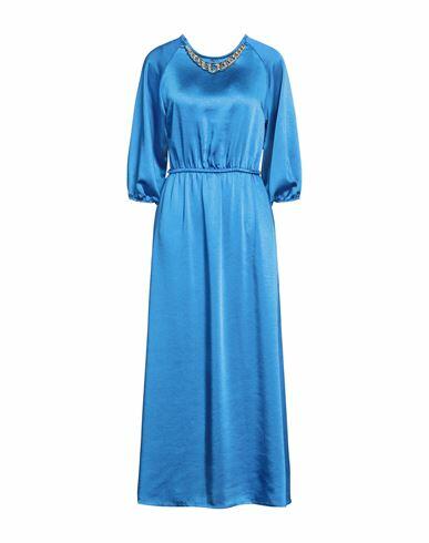 No-nà Woman Maxi dress Bright blue Polyester Cover