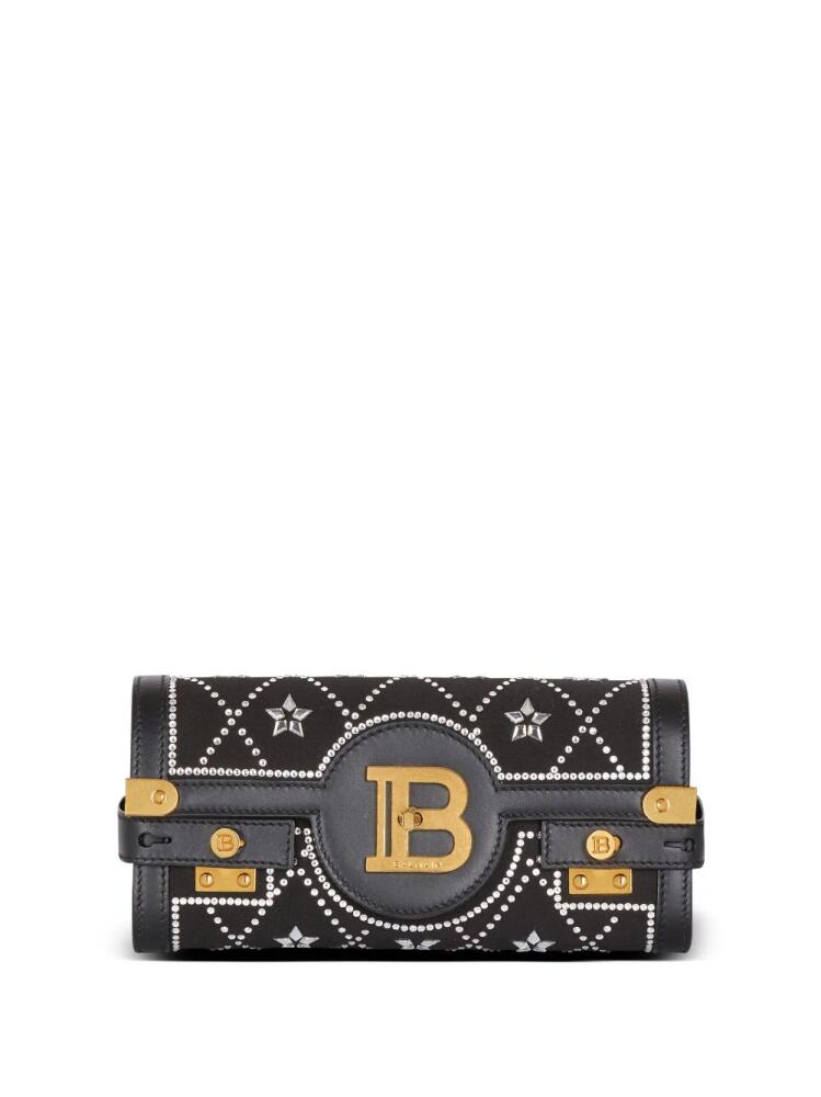 Balmain B-Buzz 23 leather clutch bag - Black Cover