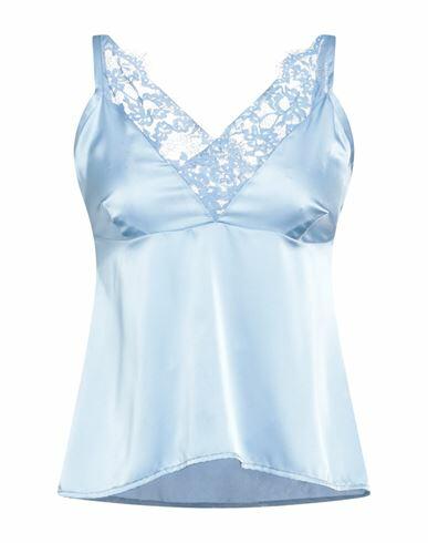 Kaos Woman Top Light blue Polyester, Elastane Cover