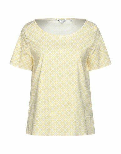 Caliban Woman Top Yellow Cotton, Elastane Cover