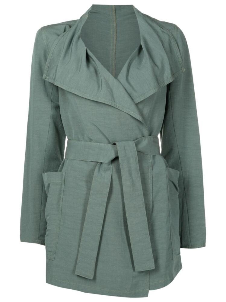 Uma | Raquel Davidowicz asymmetric modal-blend jacket - Green Cover