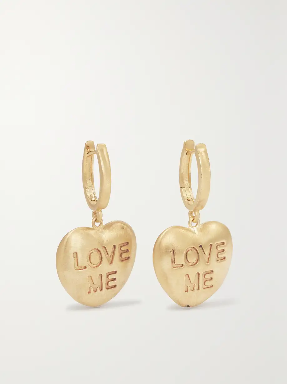 Lauren Rubinski - Love Me 14-karat Gold Earrings - One size Cover