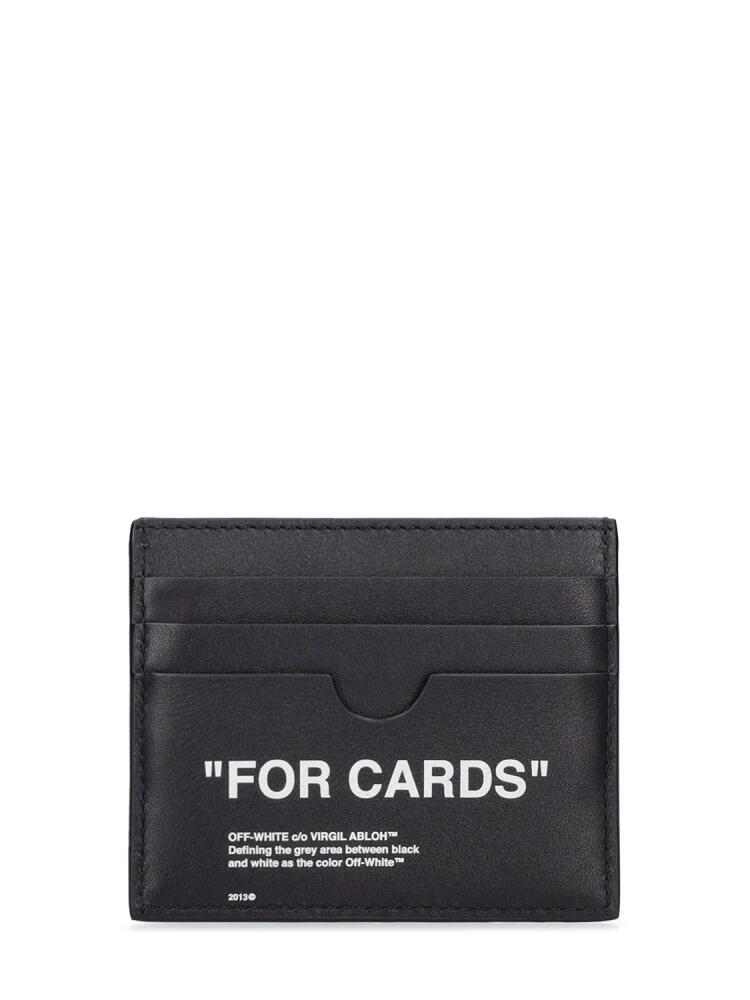 OFF-WHITE "for Cards" Leather Card Holder Cover