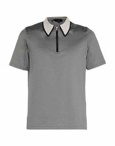 Dunhill Man Polo shirt Grey Cotton Cover