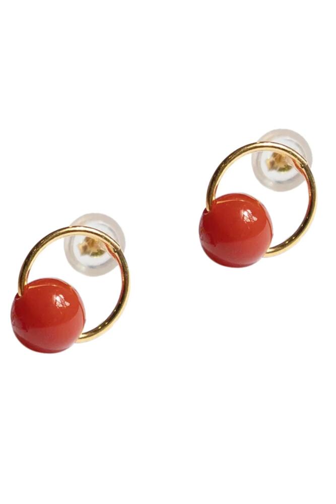 seree Red bean agate earrings Cover