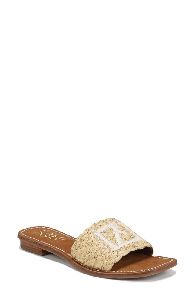 Franco Sarto Tina Raffia Slide Sandal in Natural Beige Cover