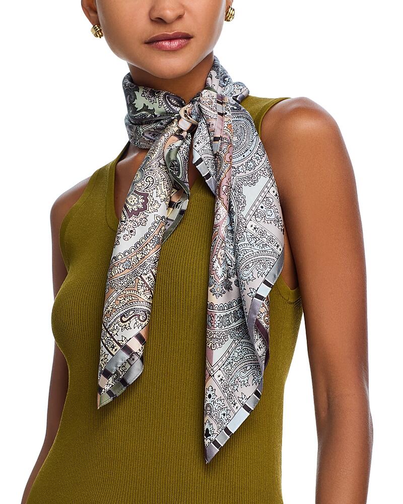 Echo Color Block Paisley Square Silk Scarf Cover