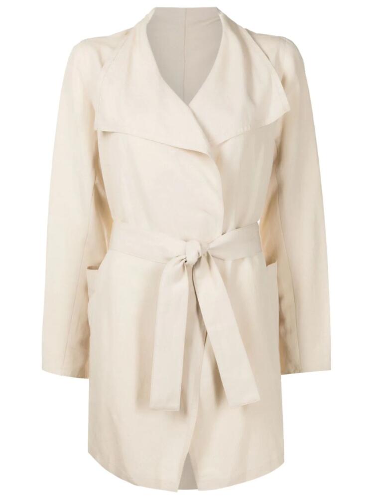 Uma | Raquel Davidowicz asymmetric modal-blend jacket - Neutrals Cover