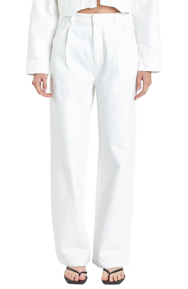 Grey Lab High Waist Wide Leg Pants in Off White Cover