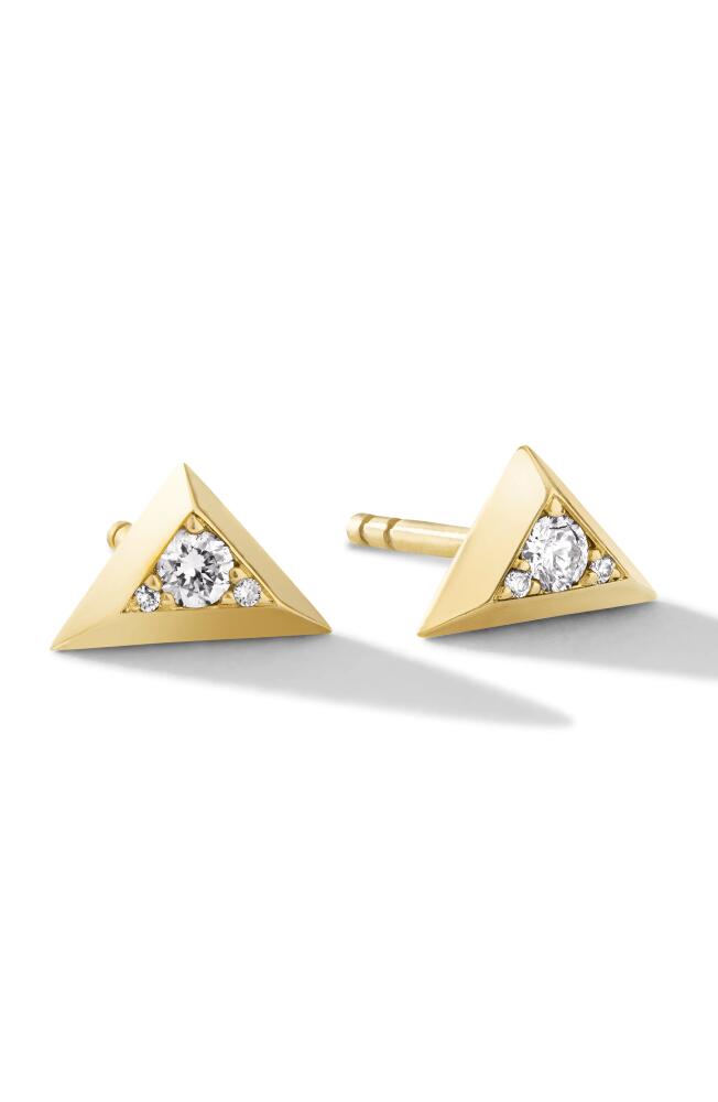 Cast The Apex Diamond Stud Earrings in Gold Cover