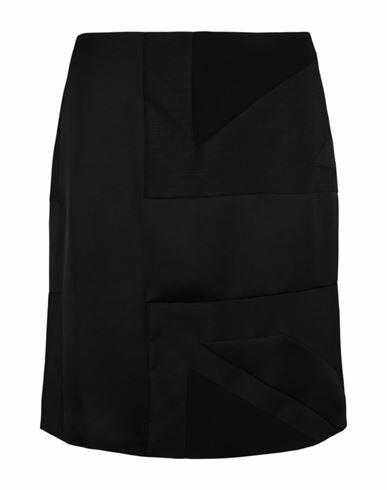 Burberry Intarsia Draped Skirt Woman Midi skirt Black Polyester Cover