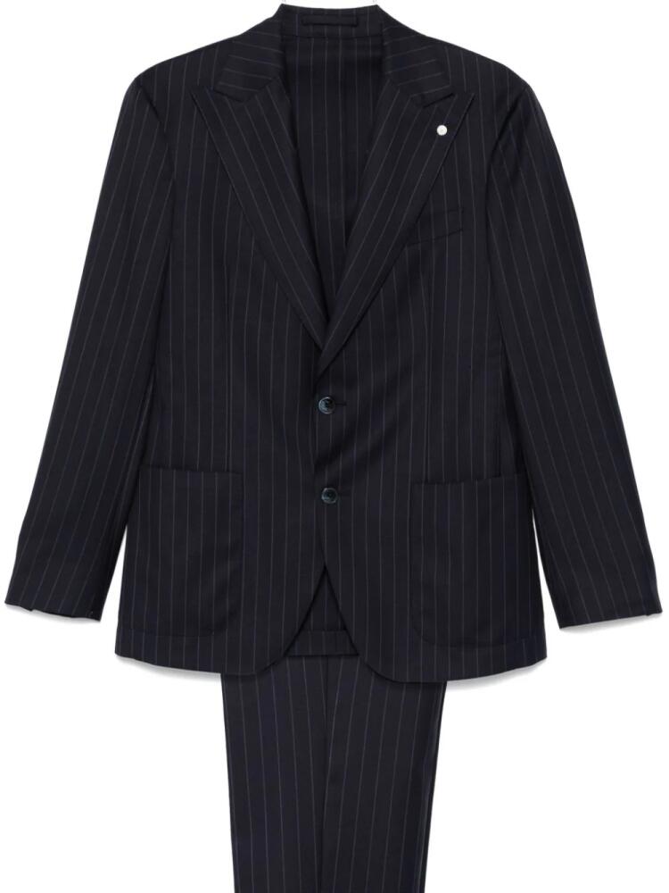 LUIGI BIANCHI MANTOVA striped suit - Blue Cover