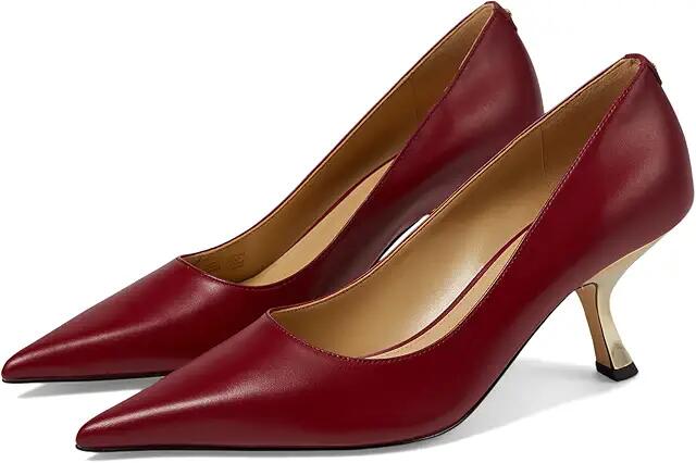 MICHAEL Michael Kors Luna Mid Pumps (Deep Red) High Heels Cover