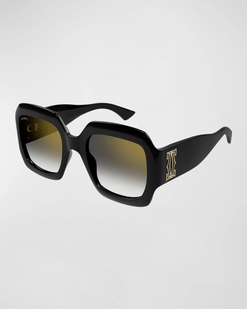 Cartier Monogram Acetate Square Sunglasses Cover