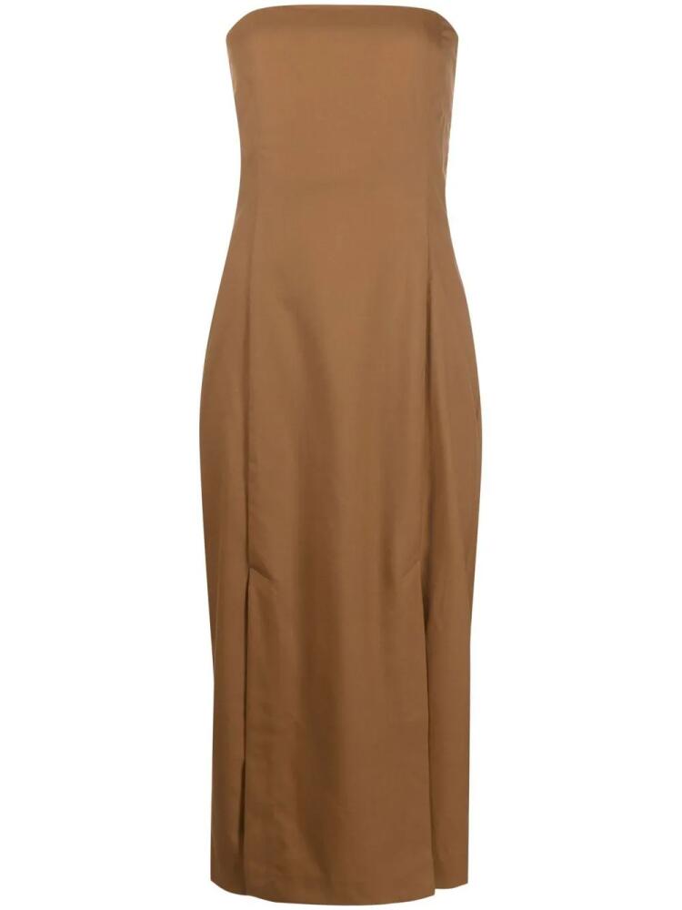 St. Agni strapless midi dress - Brown Cover