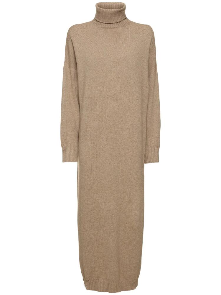 BRUNELLO CUCINELLI Cashmere Turtleneck Midi Dress Cover