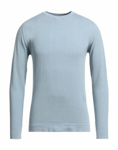 Gazzarrini Man Sweater Sky blue Cotton Cover