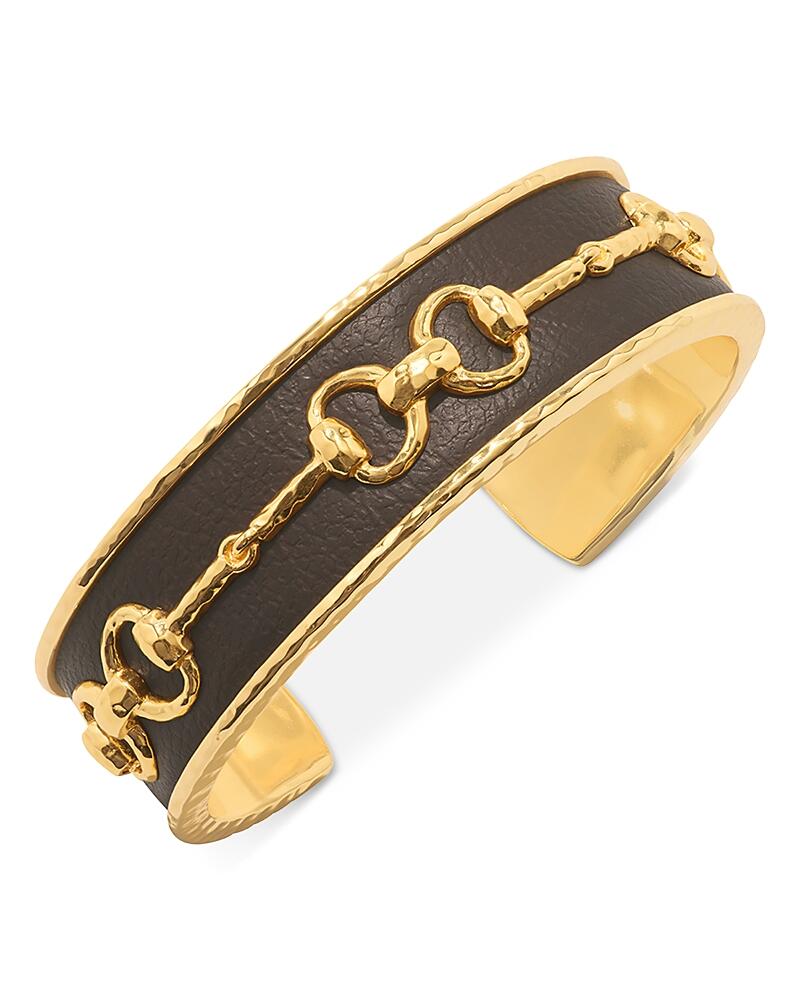 Capucine De Wulf Equestrian Snaffle Bit Cuff Bracelet in 18K Gold Plated Cover