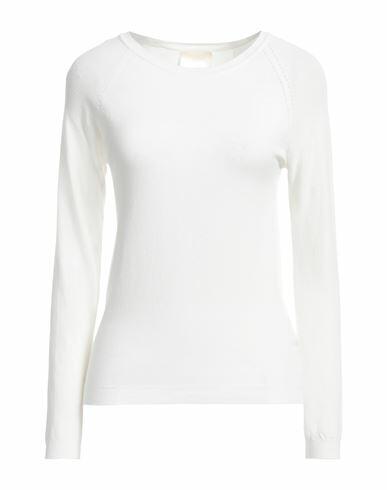 Kate By Laltramoda Woman Sweater White Viscose, Polyamide Cover