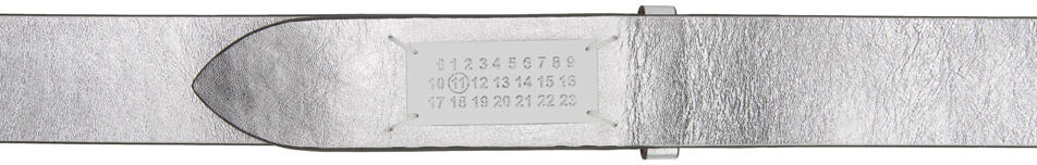 Maison Margiela Silver Signature Logo Belt Cover