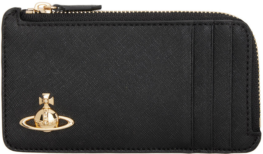 Vivienne Westwood Black Zip Card Holder Cover