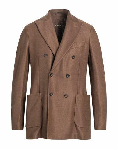 Circolo 1901 Man Blazer Brown Linen Cover