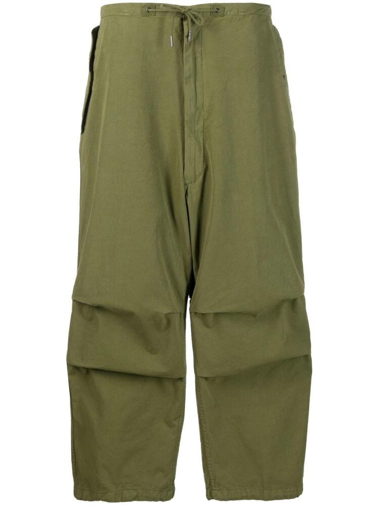 DARKPARK Blair drop-crotch cargo trousers - Green Cover