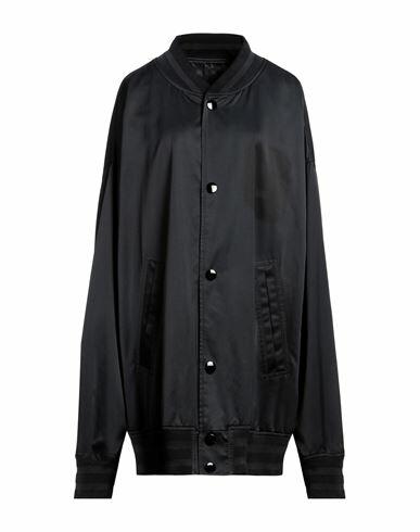 Mm6 Maison Margiela Woman Jacket Black Cotton, Polyester, Polyamide Cover