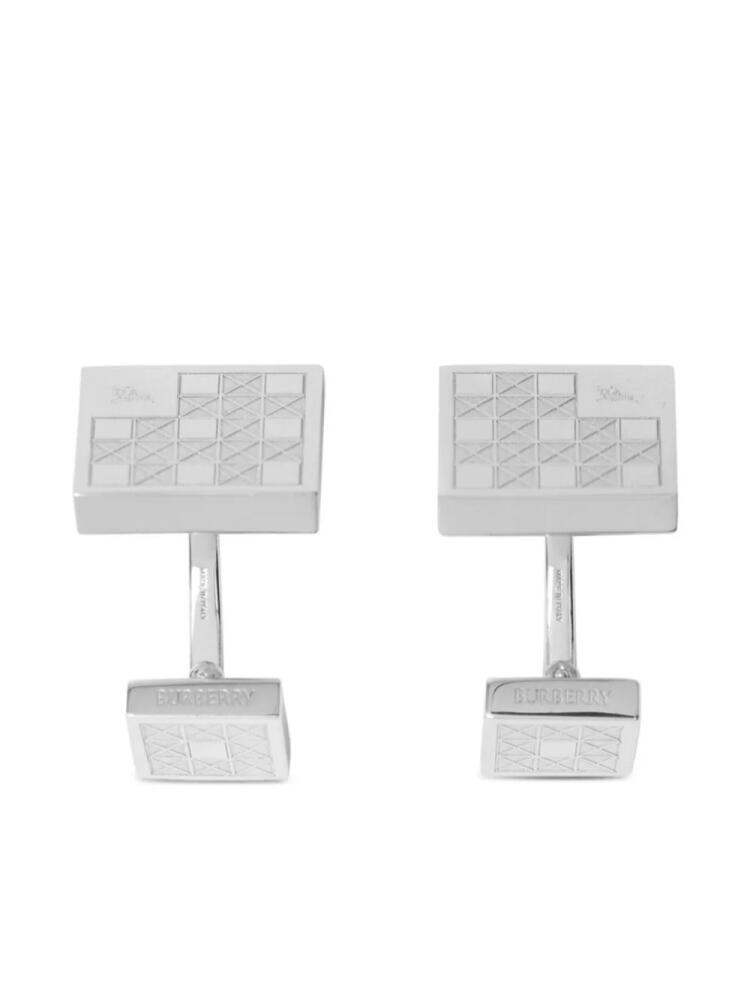 Burberry Check Prism cufflinks - Silver Cover