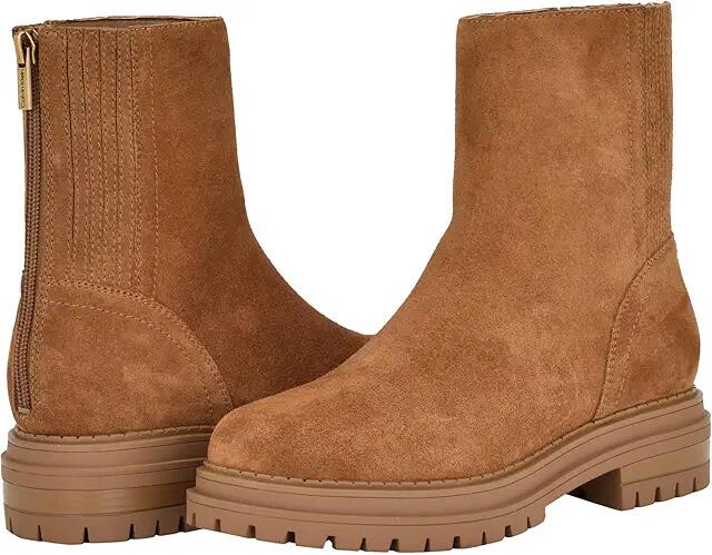 Calvin Klein Greg (Cognac Suede) Women's Boots Cover