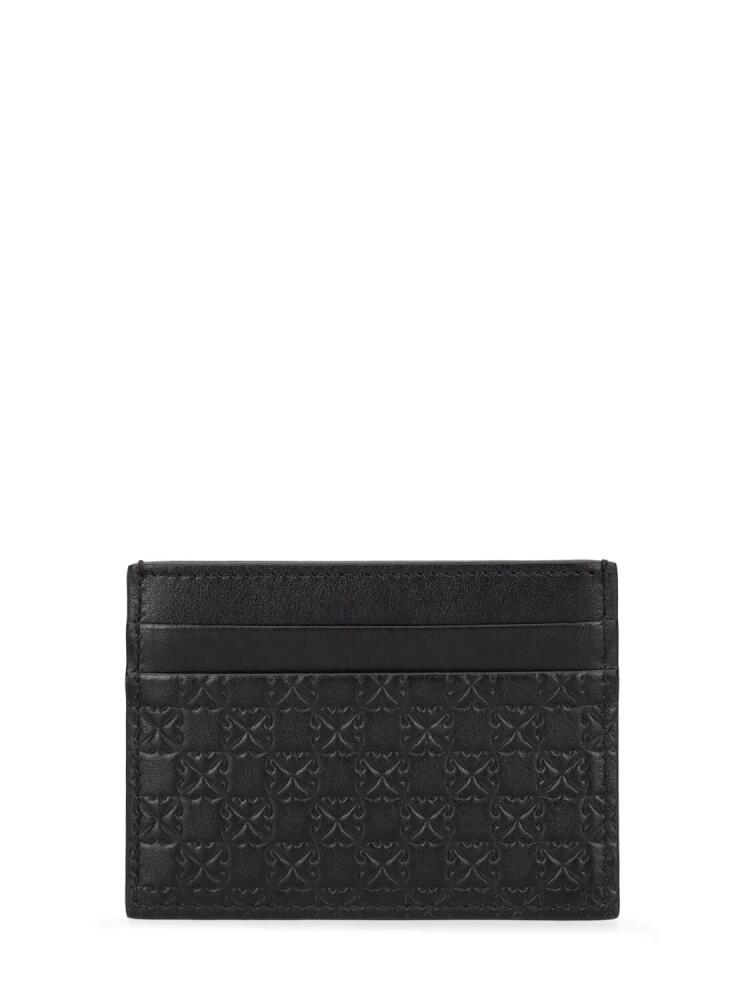 OFF-WHITE Monogram Leather Card Holder Cover