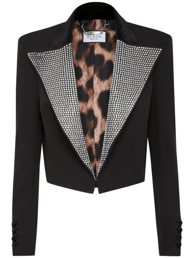 Philipp Plein Cady crystal-embellished blazer - Black Cover