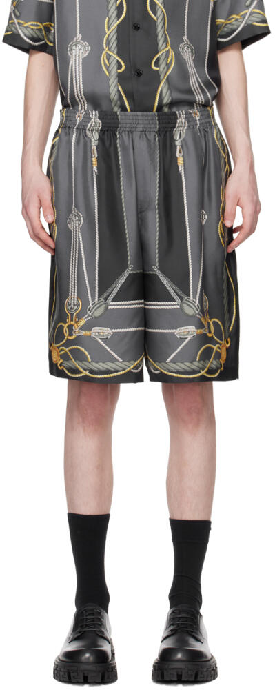 Versace Black Nautical Shorts Cover