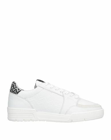 Missoni Man Sneakers White Leather, Textile fibers Cover