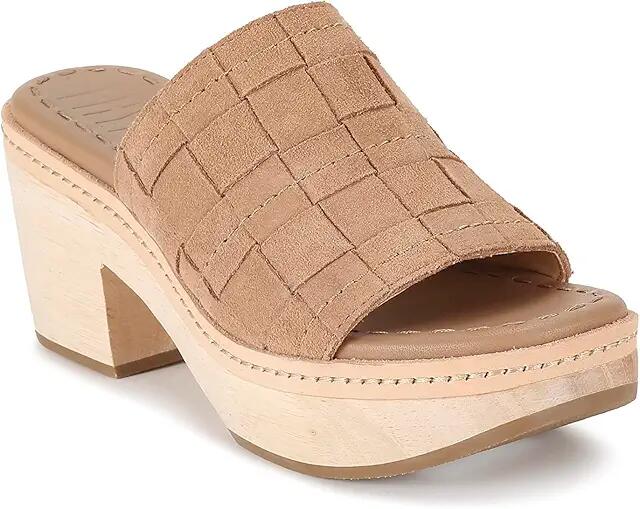 Frye Hazel Woven Slide (Camel) Women's Shoes Cover