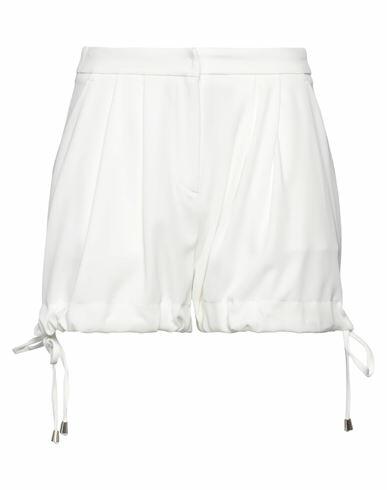 Monique Garçonne Woman Shorts & Bermuda Shorts White Polyester, Elastane Cover