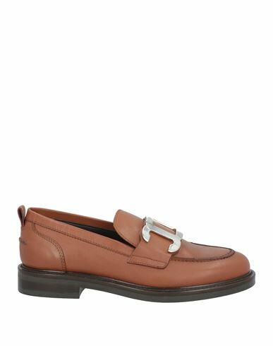 Carmens Woman Loafers Brown Leather Cover