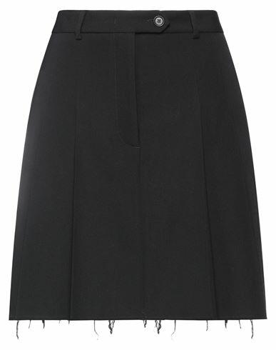 Aspesi Woman Mini skirt Black Virgin Wool Cover