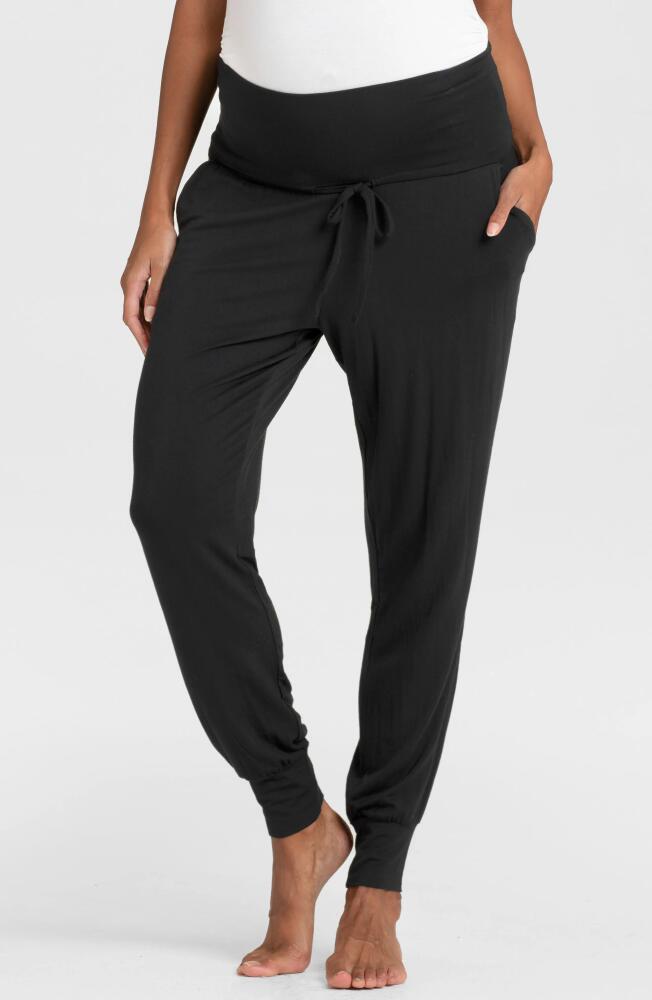 Seraphine Maternity Joggers in Grey/Black Cover