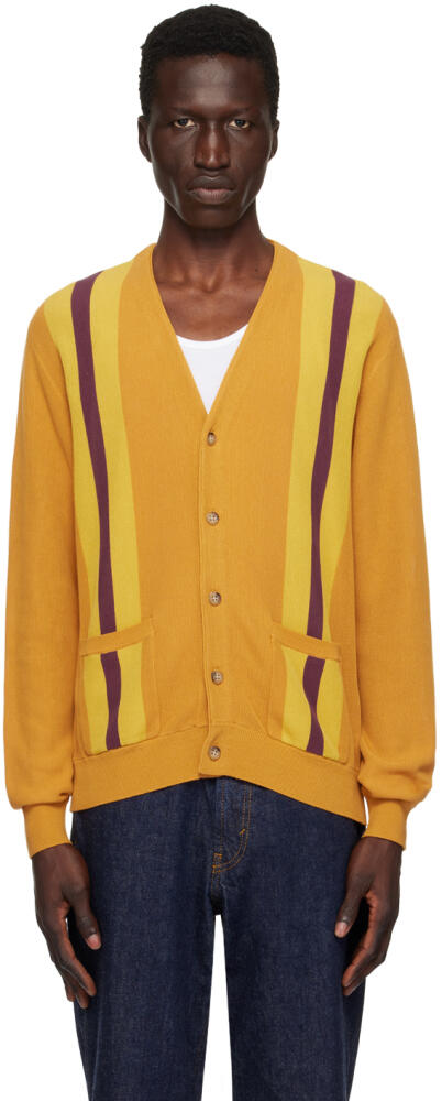 BEAMS PLUS Yellow Stripe Cardigan Cover