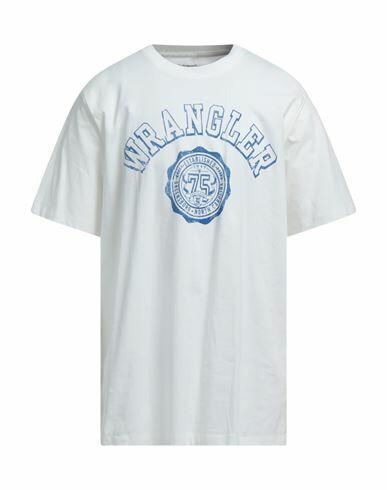 Wrangler Man T-shirt White Cotton Cover