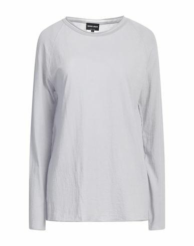 Giorgio Armani Woman Sweater Grey Cotton, Polyester Cover