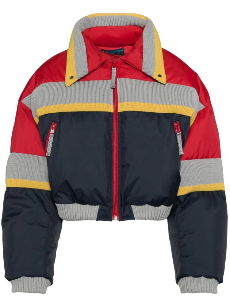 Kolor down cropped puffer jacket - Red Cover