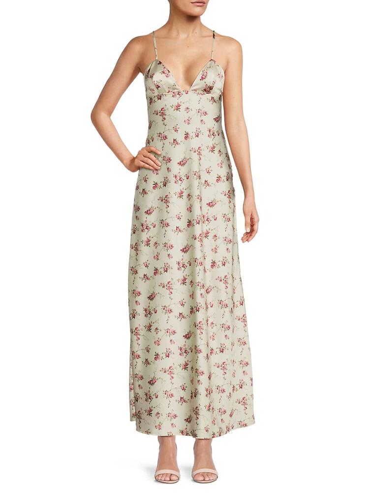 WeWoreWhat Women's Floral Maxi Dress - Antique White Cover