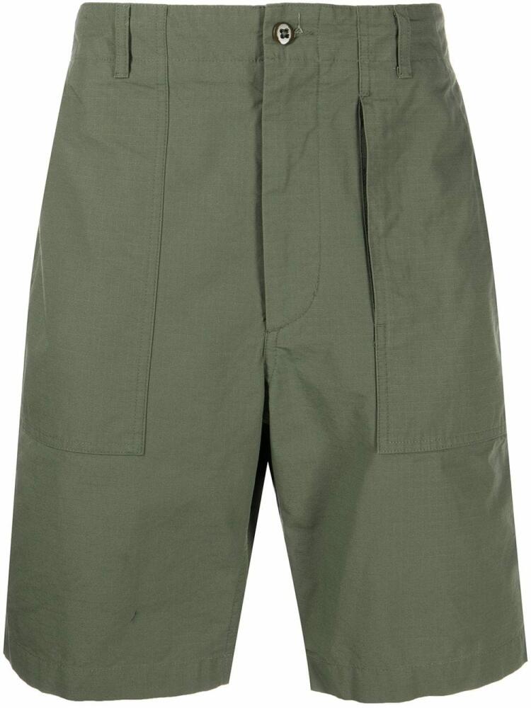 Engineered Garments high-waisted straight-leg shorts - Green Cover