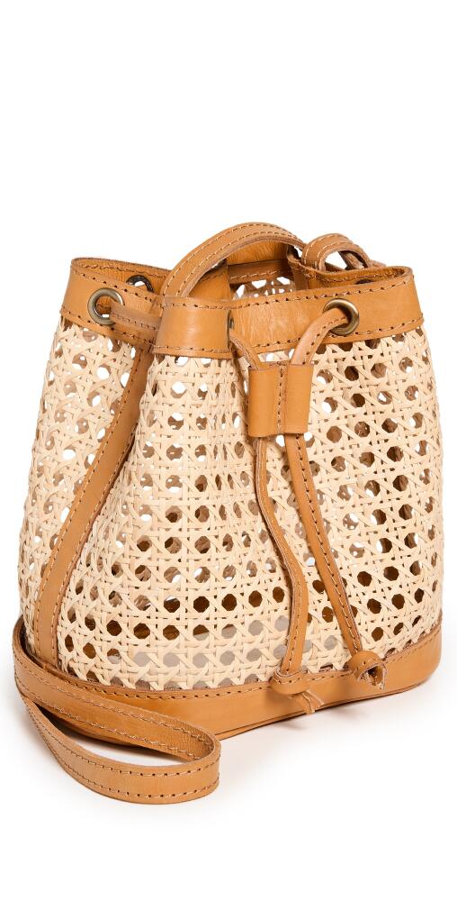 Bembien Benna Mini Bucket Bag Caramel Rattan Cover