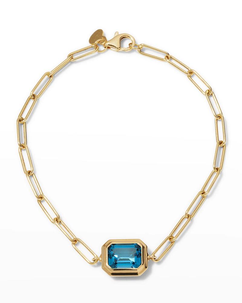 Goshwara 18K Manhattan London Blue Topaz Bracelet Cover